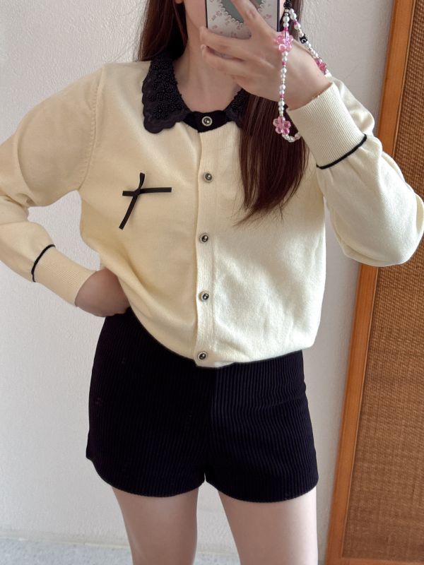 現貨- 本期超值！領珍珠針織外套 