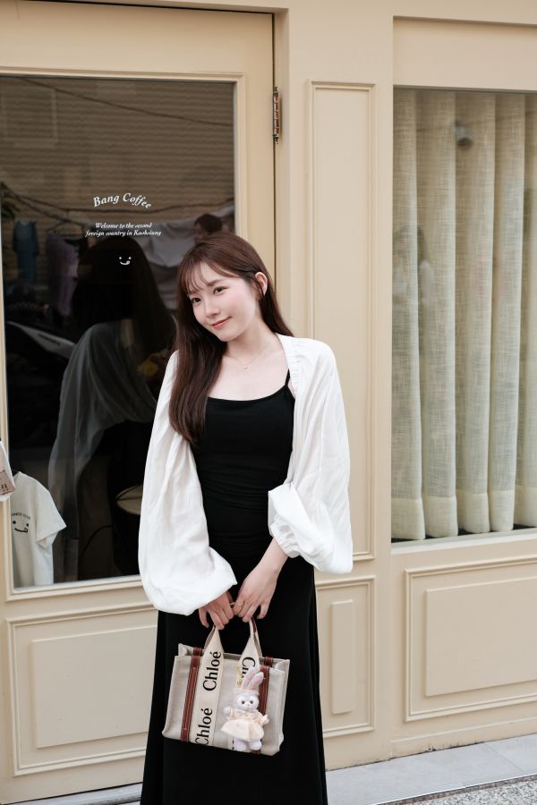 現貨- 闆娘推薦！顯瘦素面洋裝外套組 