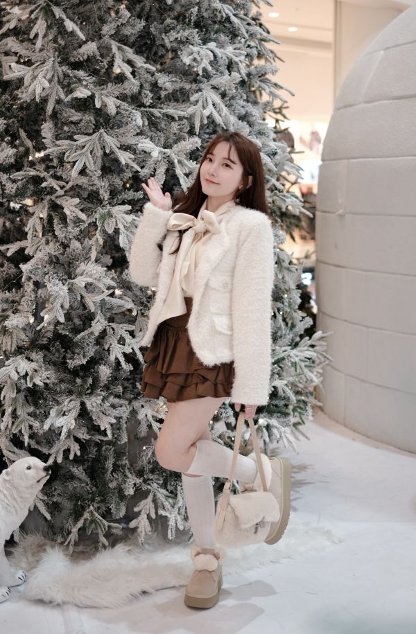 現貨- 闆娘自留！麂皮高腰蛋糕短裙 