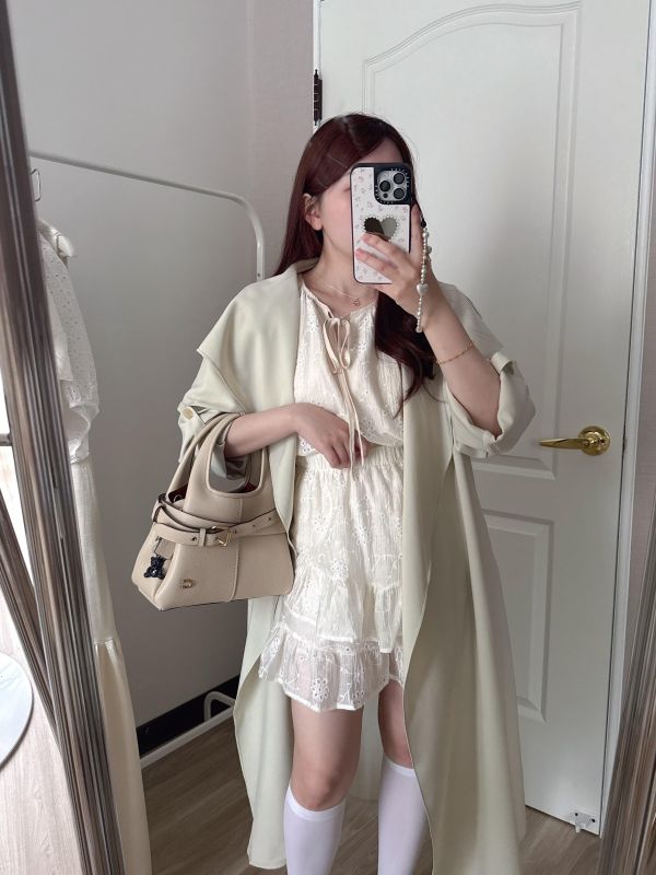 現貨- 綁帶提花套裝蛋糕裙褲 