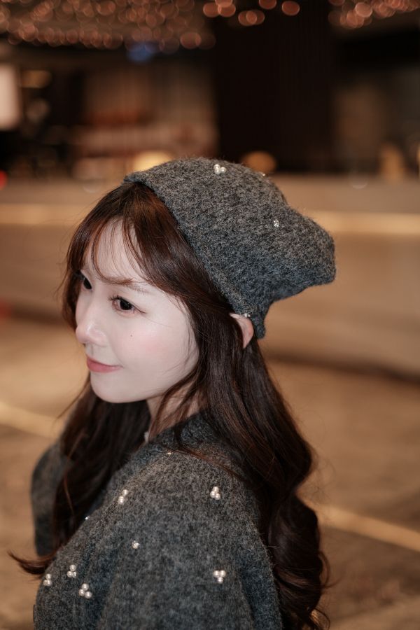 現貨- 本期超值！鑽珍珠針織外套/毛帽 