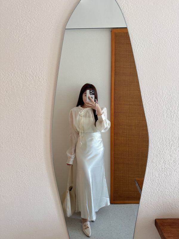 現貨- 爆款！質感緞面長裙 