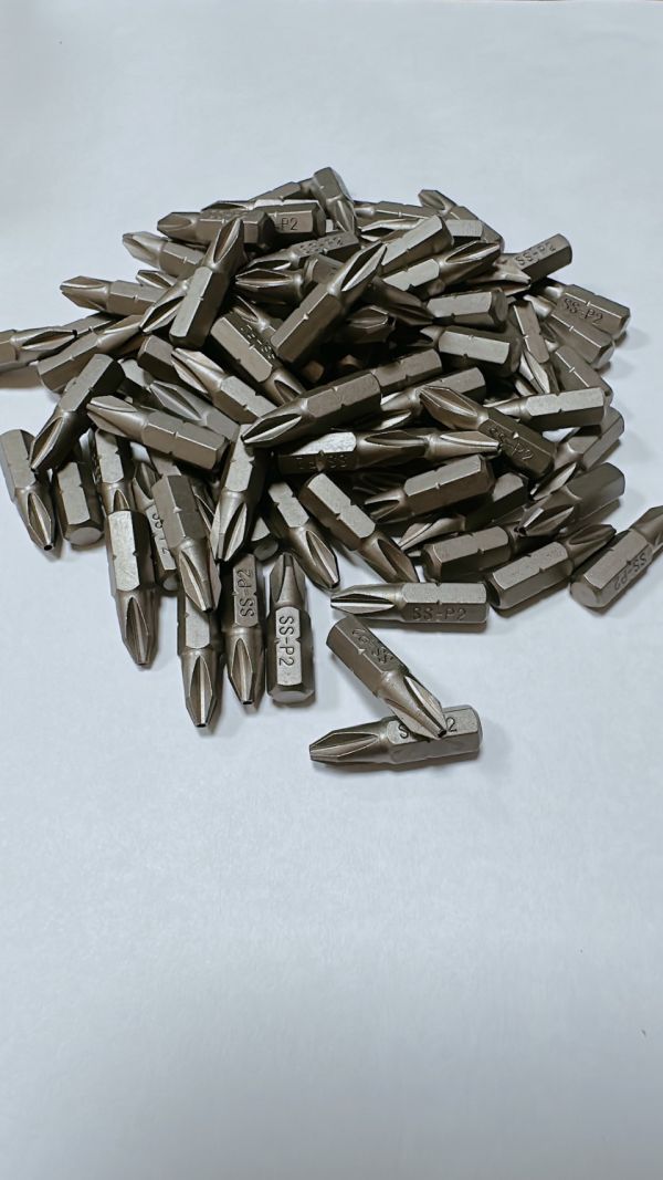 單頭 十字起子頭 2支 10支 PH2 2號 25mm長 S2材質 BIT批頭 台灣製 