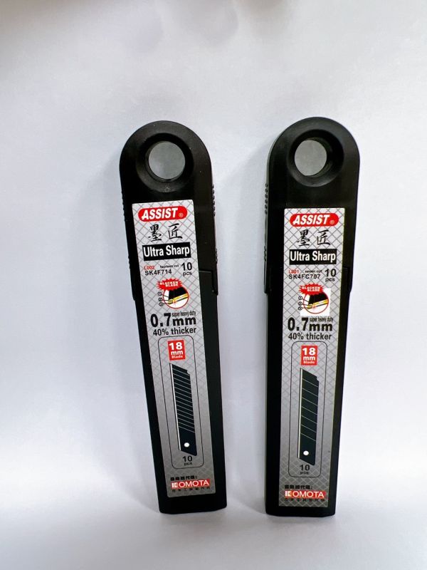 ASSIST 墨匠 黑刃美工刀刀片 美工刀適用 古本KOMOTA 7節 美工刀片 厚0.7mm 