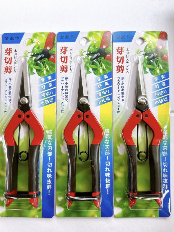7吋芽切 採果剪 台灣製 火龍果採收剪刀 芽切鋏 芽切剪刀 摘果鋏摘果金藏作採果剪(7吋芽切) 