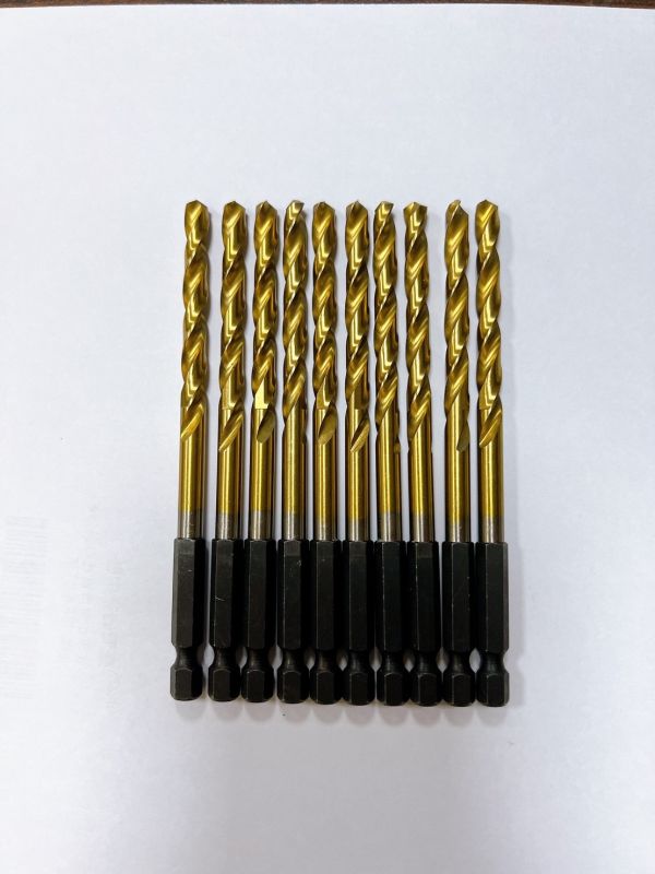 史丹堡 5.7mm鍍鈦鑽 六角頭 六角 六角頭 鍍鈦鑽 鑽尾 M2 正高速鋼 5.7mm 5.7 