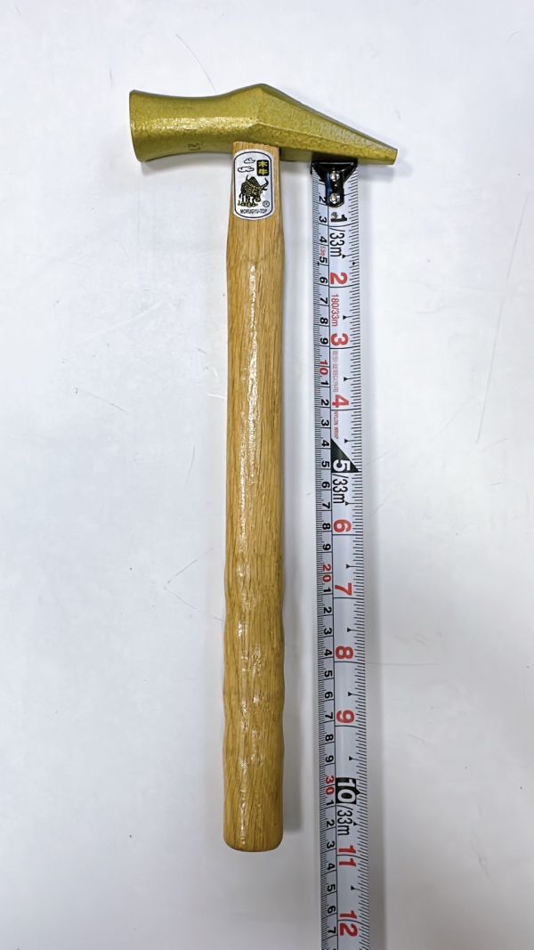 木牛 木柄尖尾鎚 9分 波浪柄　槌子　木工錘子　木工 