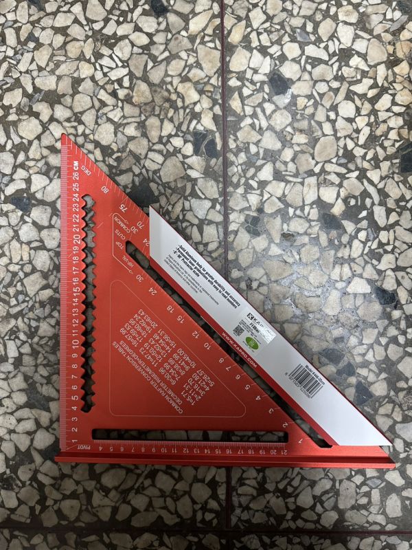 鋁三角止規30cm 木工鋁合金三角尺KAPRO 止型規 