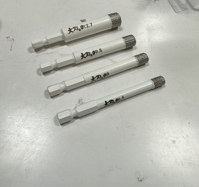 鑽石管 乾式 鑽石開孔器 六角柄 乾打鑽 大理石 花岡岩 瓷磚 薄壁鑽管 可乾切 六角頭 