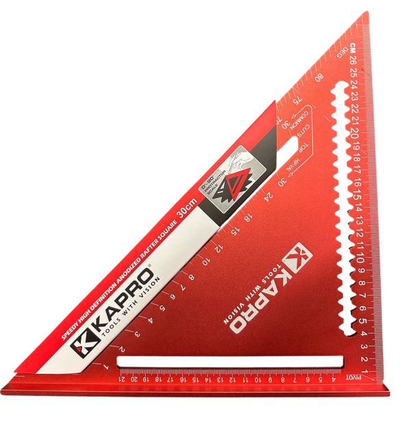 鋁三角止規30cm 木工鋁合金三角尺KAPRO 止型規 