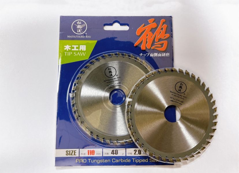 松鶴流 木工用 4吋 鋸片 110*2.0mm*40p 研磨切片鋸片 木工切片 