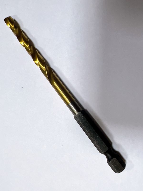 史丹堡 5.7mm鍍鈦鑽 六角頭 六角 六角頭 鍍鈦鑽 鑽尾 M2 正高速鋼 5.7mm 5.7 