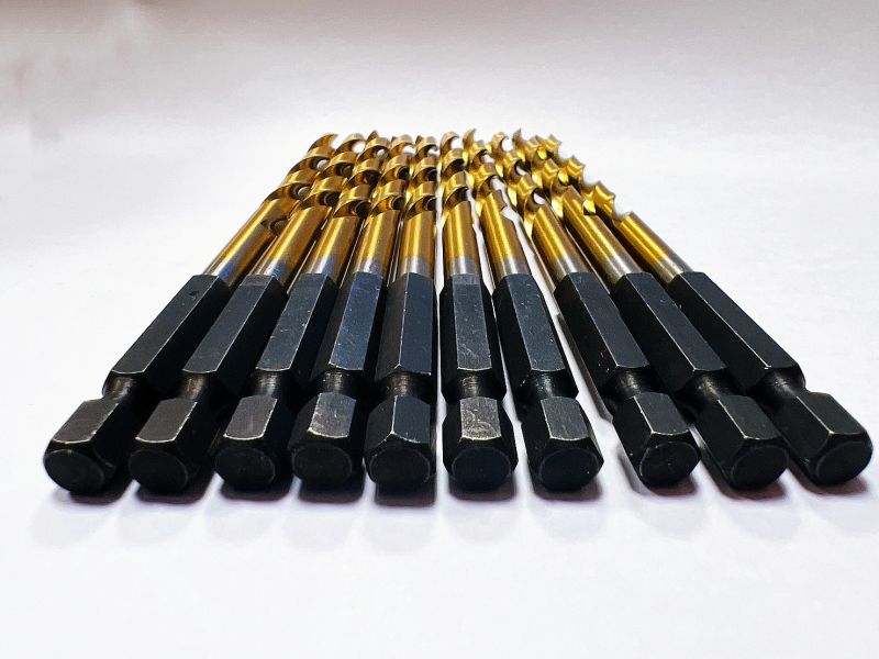 史丹堡 5.7mm鍍鈦鑽 六角頭 六角 六角頭 鍍鈦鑽 鑽尾 M2 正高速鋼 5.7mm 5.7 