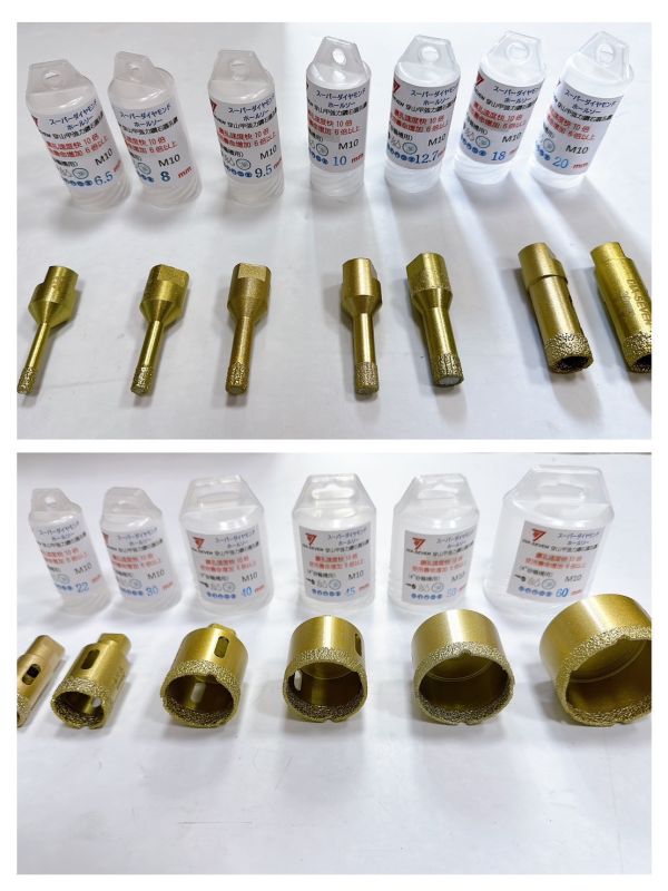 穿山甲 強力 鑽石 圓孔鑽 6.5-60mm 平面砂輪機專用 M10牙 鑽石鑽 