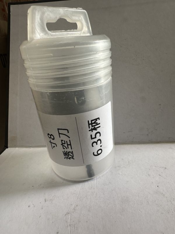 透空刀-寸８(6.35柄六角／9.5柄直柄) 6T 透空刀,寸８,6.35柄,六角,9.5柄,直柄,6T,木工,取孔器,開孔,取孔,門鎖,取孔鑽,六刃
