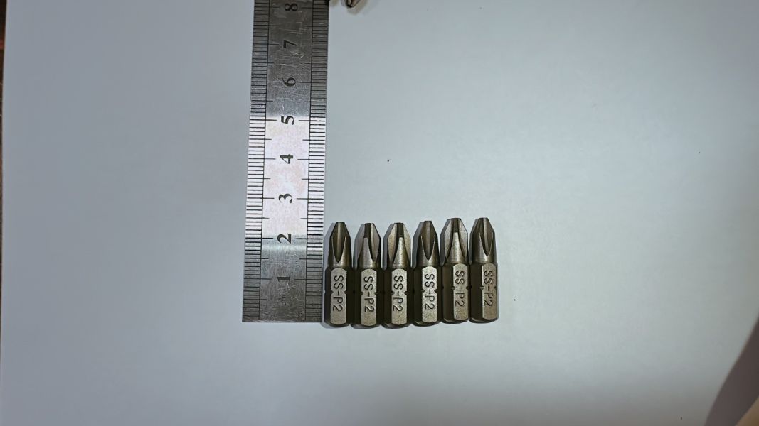 單頭 十字起子頭 2支 10支 PH2 2號 25mm長 S2材質 BIT批頭 台灣製 