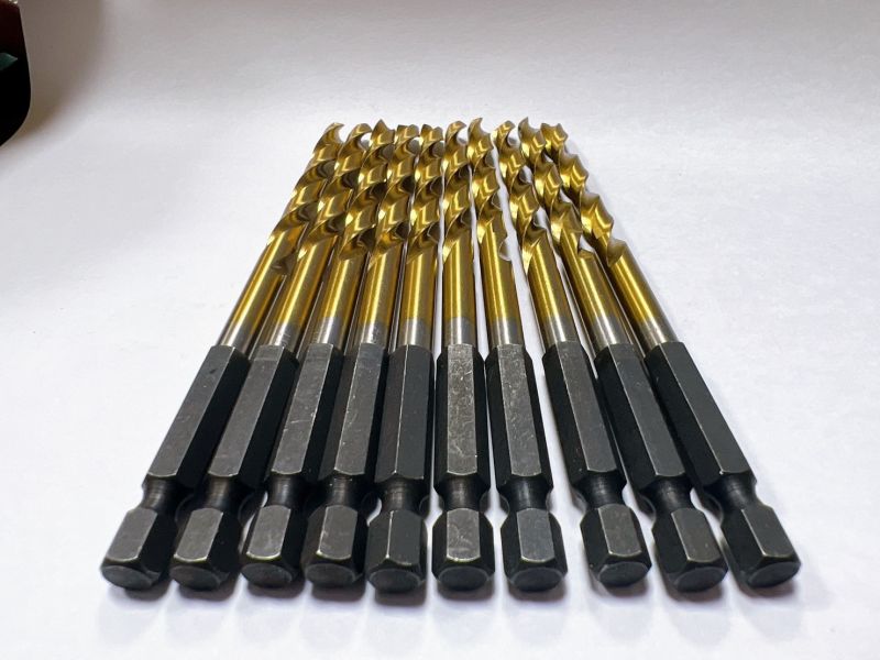 史丹堡 5.7mm鍍鈦鑽 六角頭 六角 六角頭 鍍鈦鑽 鑽尾 M2 正高速鋼 5.7mm 5.7 
