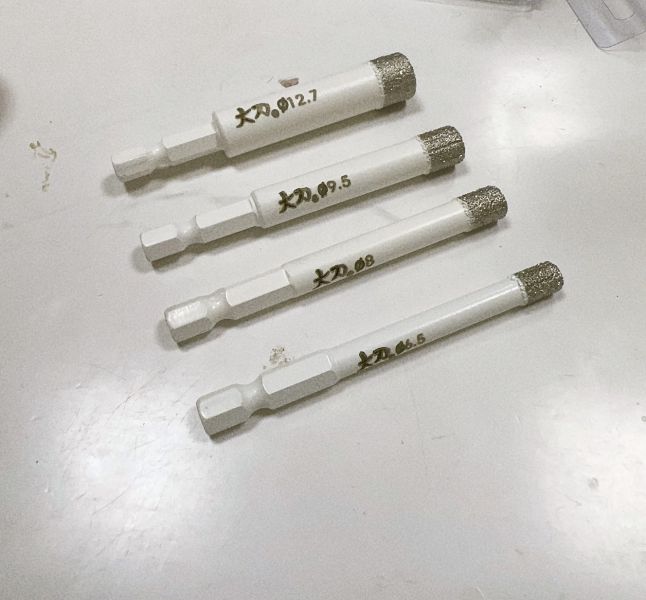 鑽石管 乾式 鑽石開孔器 六角柄 乾打鑽 大理石 花岡岩 瓷磚 薄壁鑽管 可乾切 六角頭 