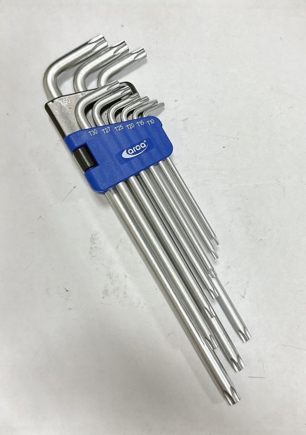 9PCS 特長臂中空-星型扳手 - 亞克arca  台灣製造 9PCS,特長臂,中空,星型,扳手,星型扳手,板手,亞克,ARCA