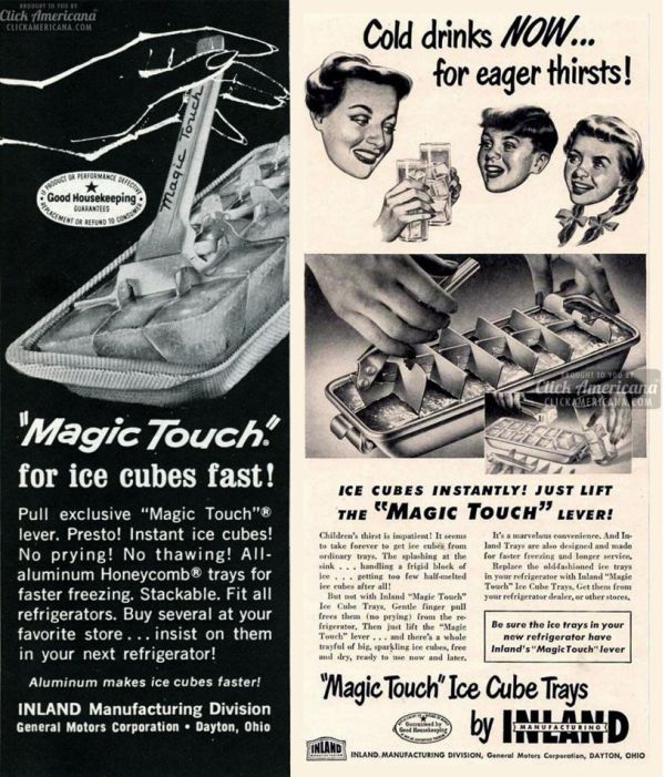 50年代美式經典《Magic Touch》鋁製冰塊盒 復古冰塊盒, 鋁製冰格, Magic Touch ice tray, Inland ice tray, 美式懷舊, 復古廚房用品, 工業風居家, 復古收藏, 美式老件, 冰塊製作器