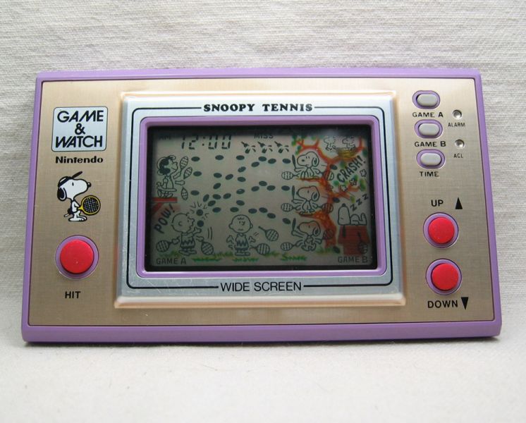 1982 Nintendo Game & Watch Snoopy 任天堂掌上遊戲機 史努比打網球 