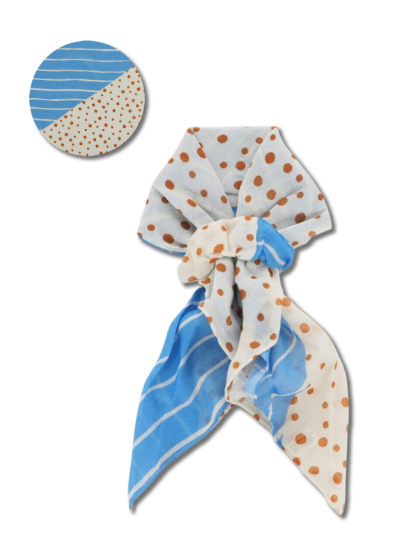 點點條紋防曬頭領巾（可手洗／UV CUT） 