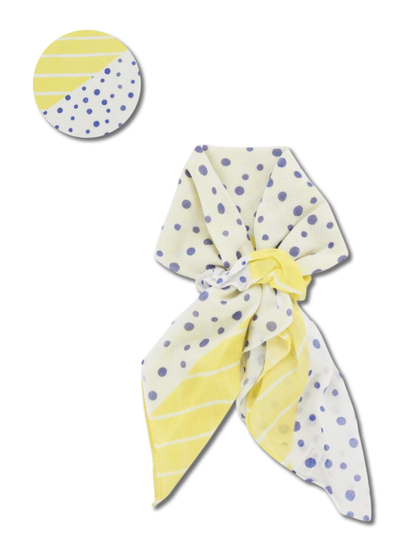 點點條紋防曬頭領巾（可手洗／UV CUT） 