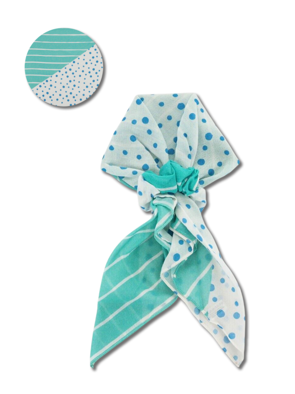 點點條紋防曬頭領巾（可手洗／UV CUT） 