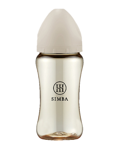 蘊蜜鉑金PPSU寬口防脹氣奶瓶270ml (新生適用/圓孔S奶嘴/杏茶) 