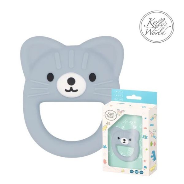 Kelly's World 派對動物固齒器_靈敏貓霧藍 