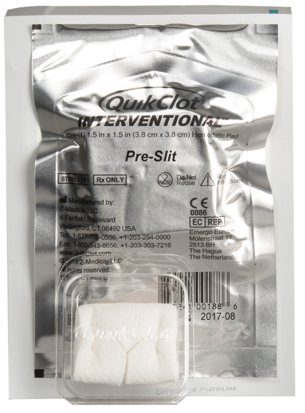 潔美 快可敷片(滅菌) Quikclot Intervention 1.5"x 1.5" 