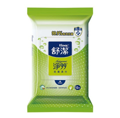舒潔淨 99抗菌濕巾(10抽/3包) 