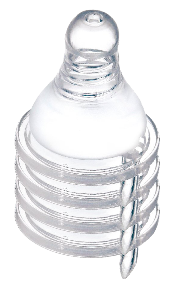 母乳記憶超柔防脹氣標準圓孔奶嘴S-4入(0個月以上) 