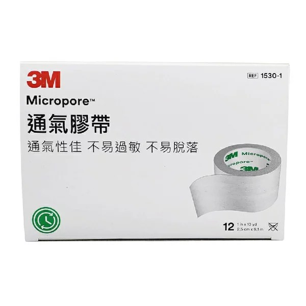 3M 紙膠白色 1吋 1530-1 