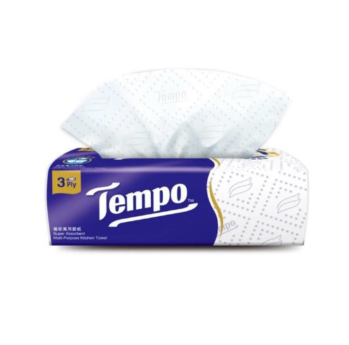 Tempo萬用3層抽取廚房紙巾(60張/包) 