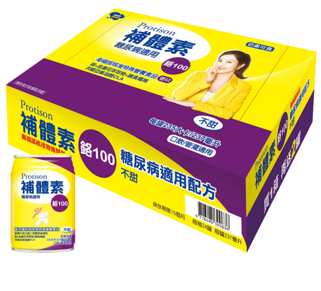 補體素鉻100(不甜)237ml (24罐/箱) 