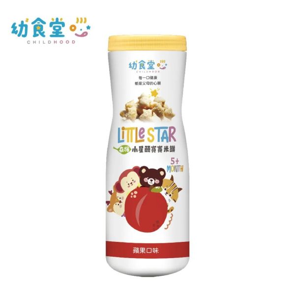 郭老師 幼幼食堂-小星願有機蘋果星星幼兒米菓 