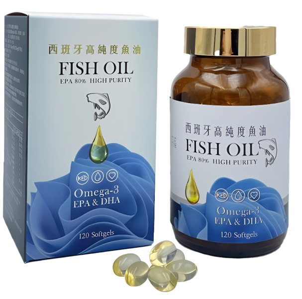 優舒快樂高純度魚油 EPA 80%   120顆/盒 
