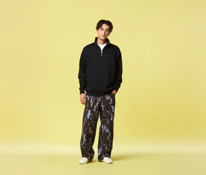 【United Athle】10.0oz. T/C 寬鬆半拉鍊運動衫 （內刷毛） 