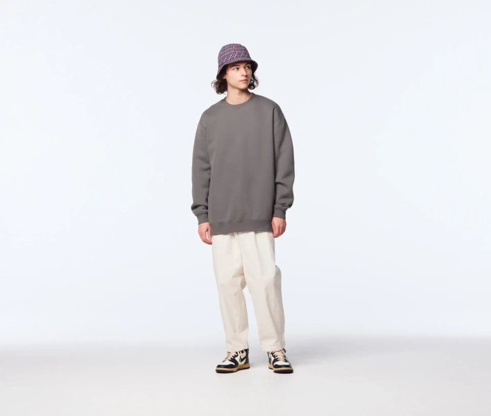 【United Athle】10.0oz. T/C 圓領大學T恤 （內刷毛） 