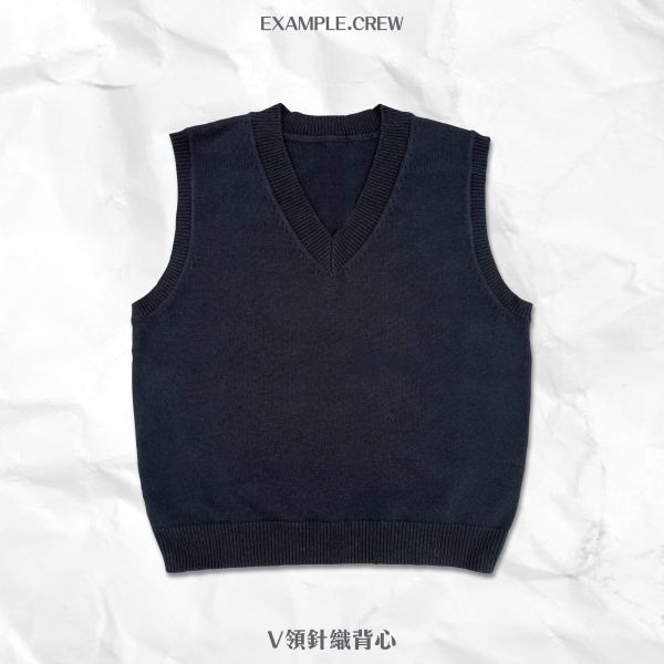 【EX】V領針織背心 