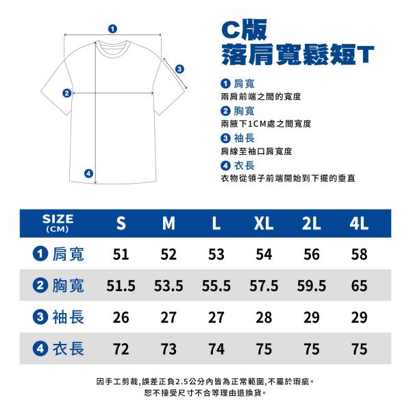 SIZE CHARTS｜尺寸表 