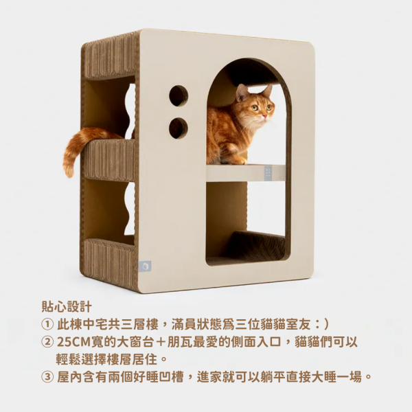 預購9月到貨！《Ponwaa公益福袋》窗波貓公寓 / 小朋椅 Ponwaa,朋瓦,階梯,圓洞,隧道,貓抓板,貓跳台,貓小宅,洞洞