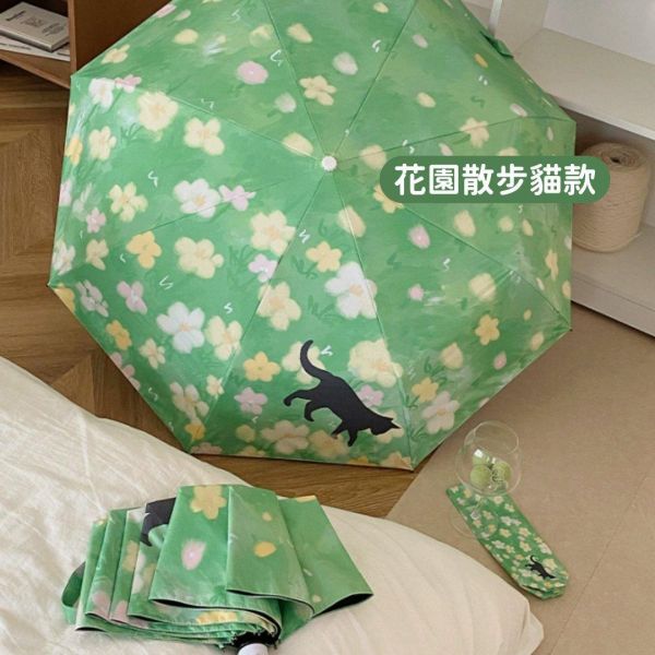 《999元公益福袋》各種可愛貓咪抗UV晴雨傘兩用自動傘 貓咪,黑貓,插畫,傘,抗UV,防曬,晴雨傘