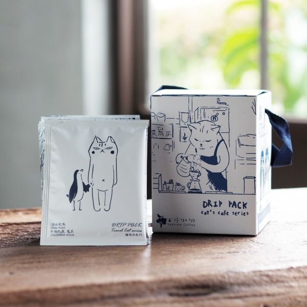 期間限定優惠【雀榕配方濾掛咖啡包】 2盒，共20包 (三種風味任選) 貓咪插畫,貓頭,咖啡,手沖,濾掛,三星四季,宜蘭,耳掛
