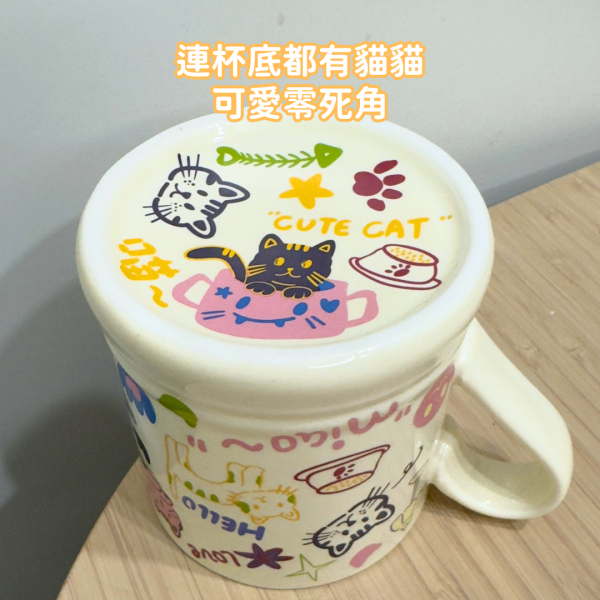《500元公益福袋》手繪塗鴉插畫貓咪馬克杯 + 貓咪髮圈組 貓咪,手繪,塗鴉,插畫,貓,馬克杯,髮圈