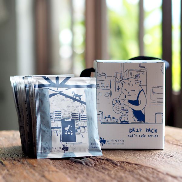 期間限定優惠【雀榕配方濾掛咖啡包】 2盒，共20包 (三種風味任選) 貓咪插畫,貓頭,咖啡,手沖,濾掛,三星四季,宜蘭,耳掛