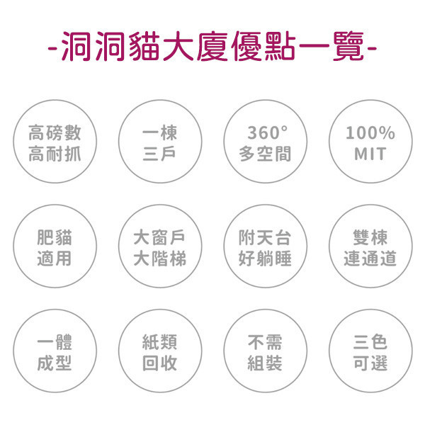 《2999元公益福袋》Ponwaa 朋瓦 洞洞貓大廈 Ponwaa,朋瓦,階梯,圓洞,隧道,貓抓板,貓跳台