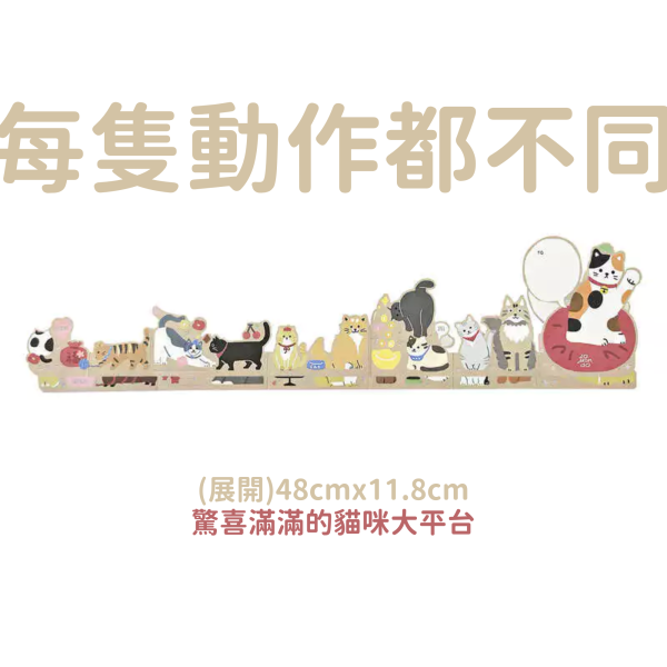 <各種祝福貓咪都在>貓貓定律 驚喜摺疊萬用卡 貓咪,貓,公益,福袋,盲盒,蠟燭,生日快樂,貓奴,貓主子,卡片