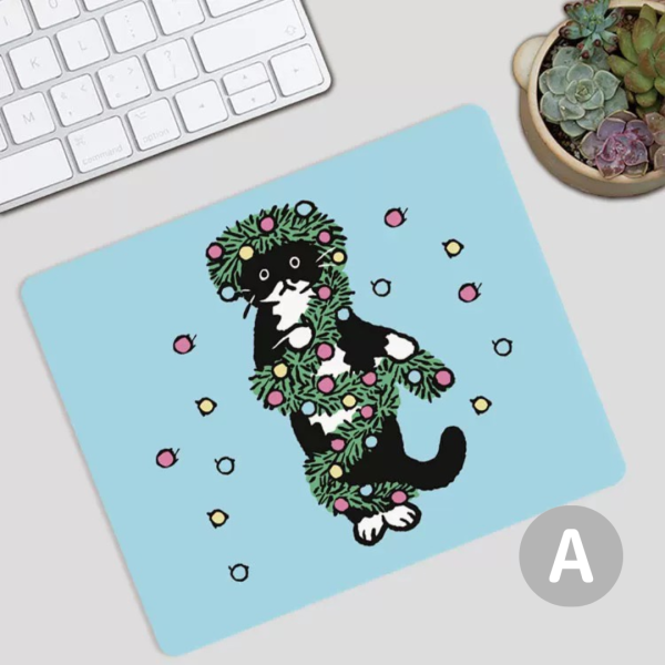 《699元公益福袋》韓國人氣插畫超Q賓士貓貓 滑鼠墊 (也可當隔熱墊使用喔)+贈 貓掌便條紙 貓咪,插畫,滑鼠墊,浮世繪,設計,隔熱墊